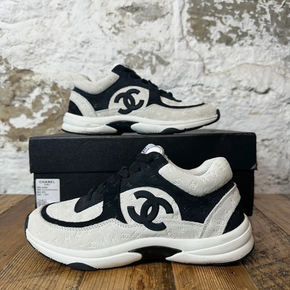 CHANEL Monochrome Athletic Sneakers - Picture 1 of 7